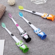 Anti Slide Handle Kids Cartoon Toothbrush Soft Bristles And Stand-up Bottom Teeth Cleaning Oral Care