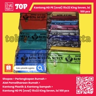 HD PE Bag (oval) 15x22 King Seven, contents 100 pcs