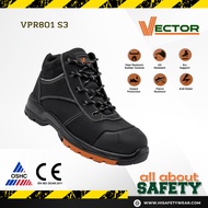 MIDCUT VECTOR SAFETY SHOES  STEEL TOECAP AND STEEL MIDSOLE FOR MEN AND WOMEN