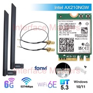 FREE SHIPPING - Wifi 6 6E Wireless Card Intel AX210 Bluetooth 5.2 AX200 M2 NGFF M.2