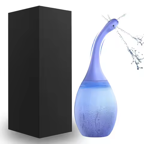 Anal Washer Nozzle Pump Women Vaginal Shower Men Butt Plug Adults Games Cleaner Product Douche Enema