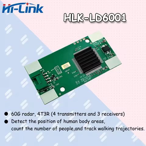 HLK-LD6001 and HLK-LD6001 TEST KIT FMCW Supports Positioning Within 8 Meters 60G Radar Human Motion