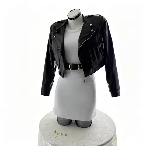 Smoking Behind the Supermarket with You Yamada Tayama Full Cosplay Costume Set, Women Cool Motorcycl