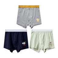 寶可夢皮卡丘兒童四角褲 蠟筆小新 超人力霸王男童內褲【ONEDER】