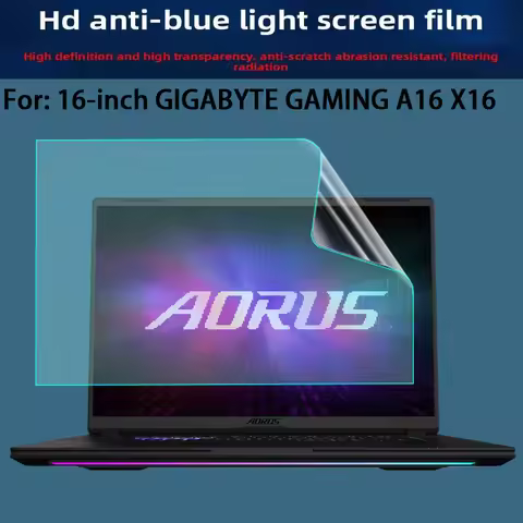 For GIGABYTE GAMING A16 X16 16-inch screen film AORUS ELITE 16 16X laptop tempered film anti-blue li