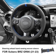 Car Steering Wheel Covers For Subaru BRZ Toyota GR86 2021 2022 2023 Suede Steering Wheel Protection 