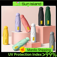 Macaron color 5 folding small pocket size uv protection mini fibrella original Umbrella Payong windproof waterproof