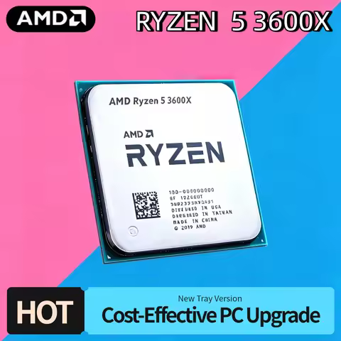 AMD Ryzen 5 3600X R5 3600X 3.8GHz 4.4GHz 6 Core 12 Thread CPU Processor L3 32M 7NM 95W 100 000000022