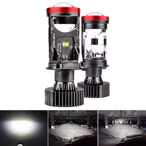 Car LED Headlights Y7D For H4 LED Projector Headlight Projector Lens Car Headlight 12V 24V LED High