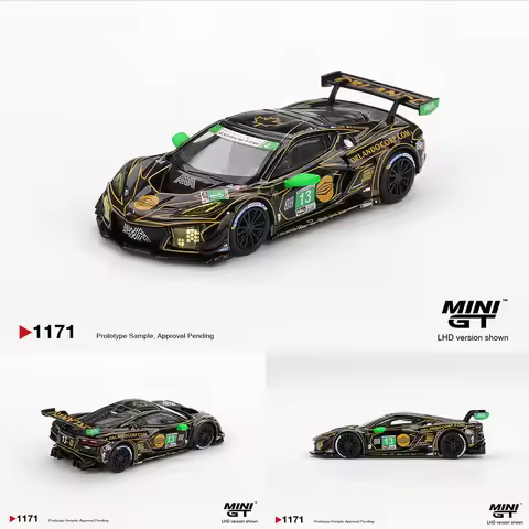 PreSale MINIGT 1/64 Diecast Model Chevrolet Corvette Z06 GT3.R #13 AWA 2025 Blister Packaging High P