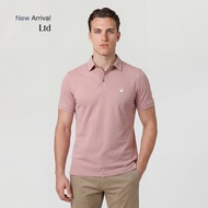 LTD เสื้อโปโลแขนสั้น ผู้ชาย สีชมพู | New Gen Polo Shirt | 00980