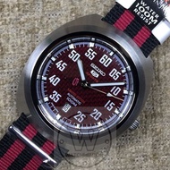 Seiko 5 Sports Automatic Limited Edition Maroon Dial Nato Nylon Strap Gents Watch SRPA87J1   SRPA87
