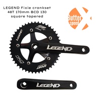 BB included   LEGEND Fixie crankset 48T 170mm BCD 130 square tapered single speed bicycles