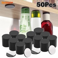 50Pcs Creative Self-Adhesive Magnetic Round Rubber Flexible Sheet - Sticky Magnets Disc for Keys Sma