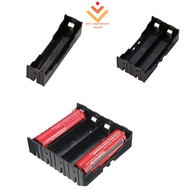 DIY Black Storage Box Holder Case For 1/2/3/4  x 18650 3.7V Rechargeable Batteries