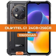 Oukitel G1 Rugged Smartphone 6.52 Inch HD+ 24GB RAM+256GB ROM Mobile Phone 48MP Camera 10600mAh Batt
