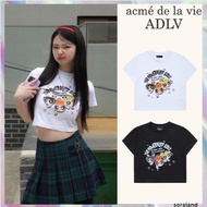 [ACME DE LA VIE] The Powerpuff Girls x acmedelavie crayon artwork crop t-shirts 2 colors