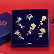 SHIYITH Elegant Vintage Enamel Brooch，gift set for women,birthday gift,festival gift,gifts for girlf