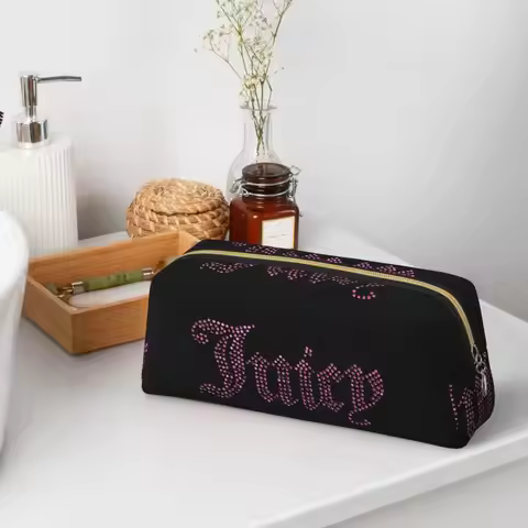 Juicy Couture Classic Pencil Cases for Students School Pen Box Pencil Bag Large Pencil Pouch Storage
