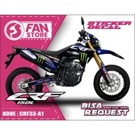 CRF 150 L Decal - CRF 150L Fullbody Decal Sticker Variation biru - Motorcycle Cross Accessories