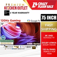 【OWN TRUCK DELIVERY】Sony 75 Inch 4K UHD Google TV KD-75X85K | Klang Valley Only | 120Hz Gaming | High Dynamic Range HDR Smart TV X85K Series Bravia XR