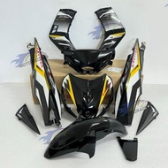 CUSTOM COVER SET LC135 V1 YAMAHA EXCITER RC (150) 2009 VIETNAM BLACK & WHITE