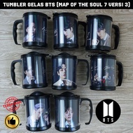 Tumbler Glass BTS BANGTAN MAP OF THE SOUL 7 Version 3/KPOP Merchandise/Drinking Glass Custom Images