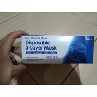 Masker 3 Ply Non Medis Disposable / Masker 3 Ply / Masker 3 Ply Isi 50