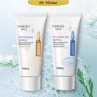 ❤️88Home❤️ IMAGES Hyaluronic Acid Nicotinamide Ampoule Facial Cleanser Cream Beauty Skincare