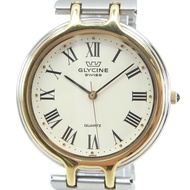 Glycine GLYCINE Men's Watch, Stainless Steel, Quartz Movement, Analog Display, White Dial (Pre-owned