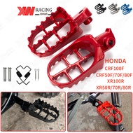 Motorcycle Footpegs Pedals Dirt Bike Footrest for XR150L XR50R PW50 CRF70 DT125 TTR110  TW200 CRF50 