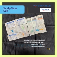 Scalp Vein Set Butterfly Needle 21G 23G 25G Infusion Set Drip Hospitech Connecx