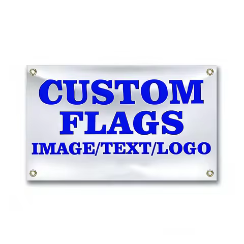Custom Flag 3x5 4x6 5x8 6x10 FT Make Your Own Flag with Photo Text Logo Image Single Sided Personali