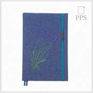 Floral Embroidered A5 Notebook – Natural Style – Blue – Dotted Format
