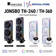 JONSBO TH-240 / TH360 ARGB AIO LIQUID COOLER - 240MM / 360MM - BLACK / WHITE