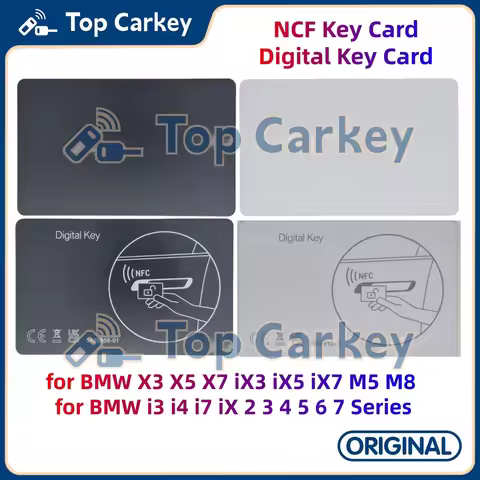 TopCarkey NFC Digital Key Card for for BMW iX3 iX5 iX7 i3 i4 i7 iX Series NFC Card Key