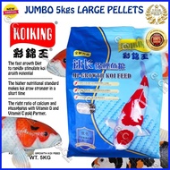 ◶ ☢ JUMBO 5kgs (Five kgs) Koiking HI-GROWTH (BLUE PACKAGE)(ff) Fish Food Koi Foods Carp Koi Fish Fo