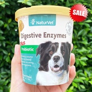 40% Sale!!!EXP:10/25 โปรไบโอติก สำหรับสุนัข Digestive Enzymes Plus Probiotic 70 Soft Chews 168g (Nat