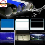 BACKGROUND AQUARIUM ROLL 15METER wallpaper polos hitam biru motif laut