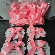 Ready To Use satin Ribbon 1pcs | Paste satin Ribbon | Pink satin Ribbon | Ribbon App | Souvenir Ribb