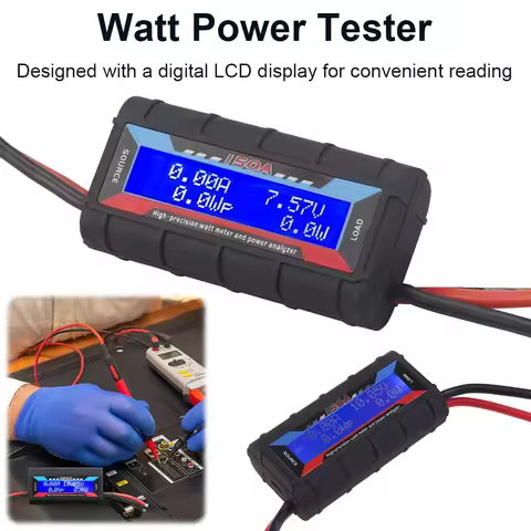 150A Battery Voltage Amp Meter Backlight LCD High Precision Current Power Analyzer Digital High-Prec