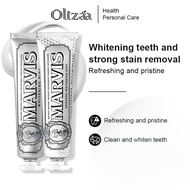 Marvis Toothpaste Teeth Whitening Removes Plaque, Yellow Stains, Whitens Teeth Low Foam from Italy