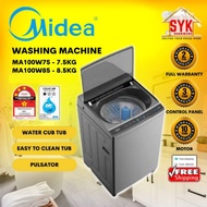 SYK Free Shipping Midea Top Load Fully Auto Washing Machine MA100W 7.5kg 8.5kg 9.5kg Mesin Basuh Aut
