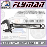 ❂ ✤ ✲ Rjdmsshop01 Flyman Adjustable Wrench 10" Katala Chrome Vanadium Steel Heavy Duty Repair Tool