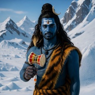 Leather Wood Drum Dumroo Dumru Dumro Udukai Udakai Indian Folk Craft Multicolour