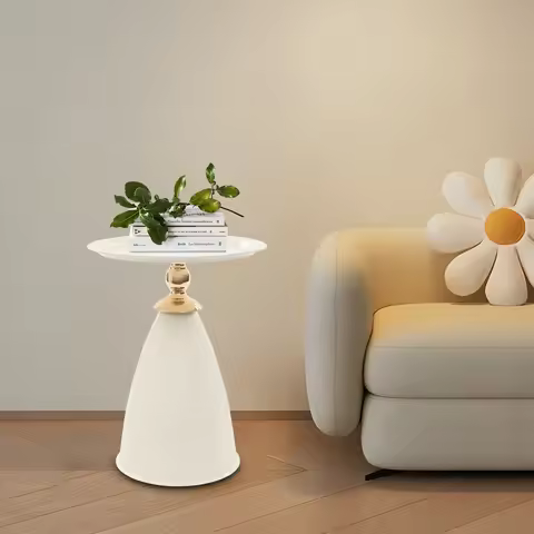 Floorstanding Side Table, 21.65-inch Cozy-sofa Height for Storing Books, Vases, Laptops, Magazines, 