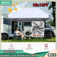 10x15 White Heavy Duty canopy Black Rod Portable Canopy Tent Folding Canopy Khemah Niaga Murah
