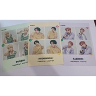 Super beautiful genuine txt kundal txt postcard soobin taehyun hueningkai
