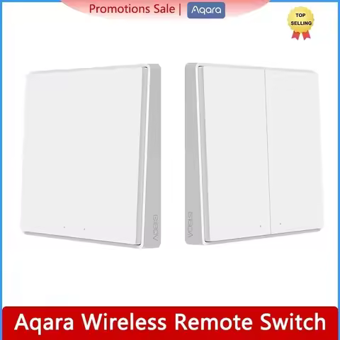 Aqara D1 Smart Switch Light Remote Control ZigBee Wifi Wireless Key Wall Movable Switch Work Gateway
