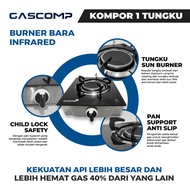 ZANBE MALL GEBYAR DISKON GASCOMP KOMPOR GAS 1 TUNGKU KOMPOR BARA ST01 IR KOMPOR GAS KACA TUNGKU 1 IN